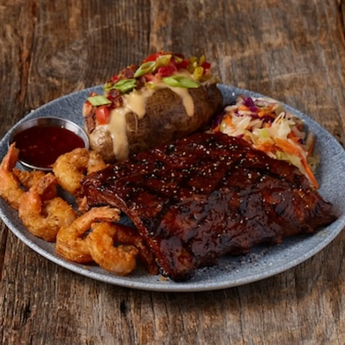 Rib and Wing Combo