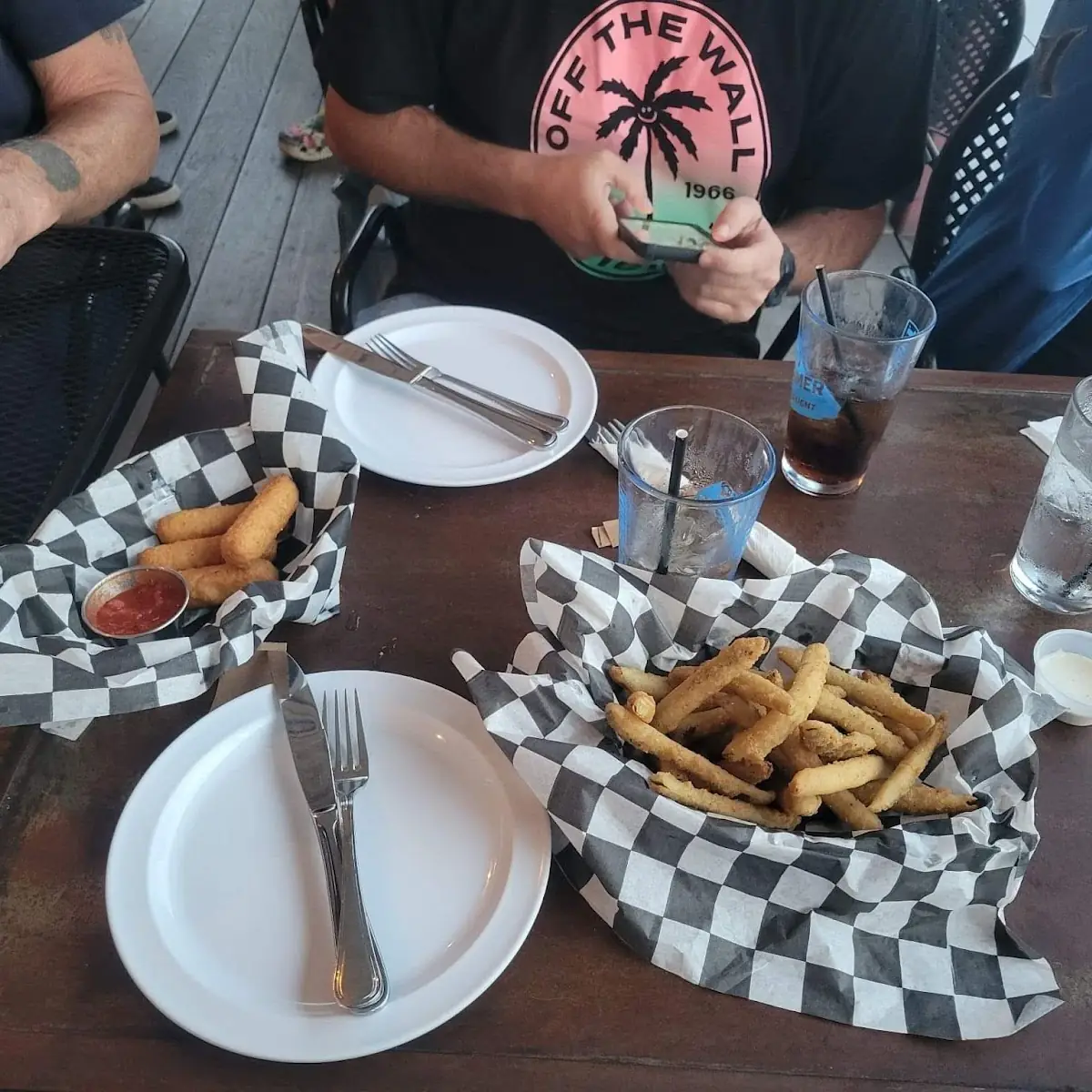Mozzarella Sticks and Fried Pickles