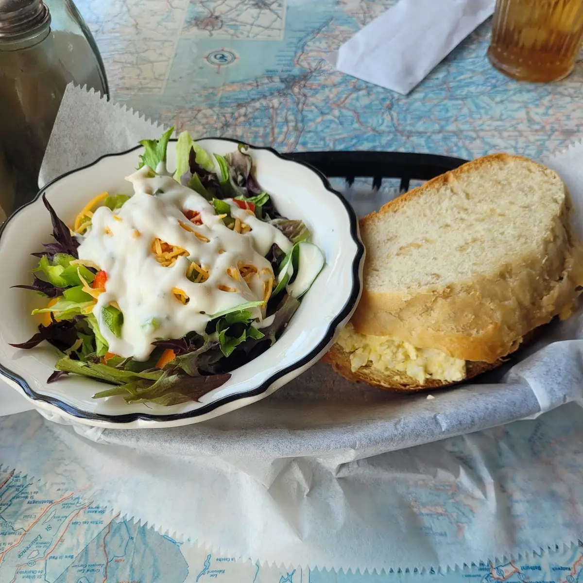 Egg Salad w Side Salad
