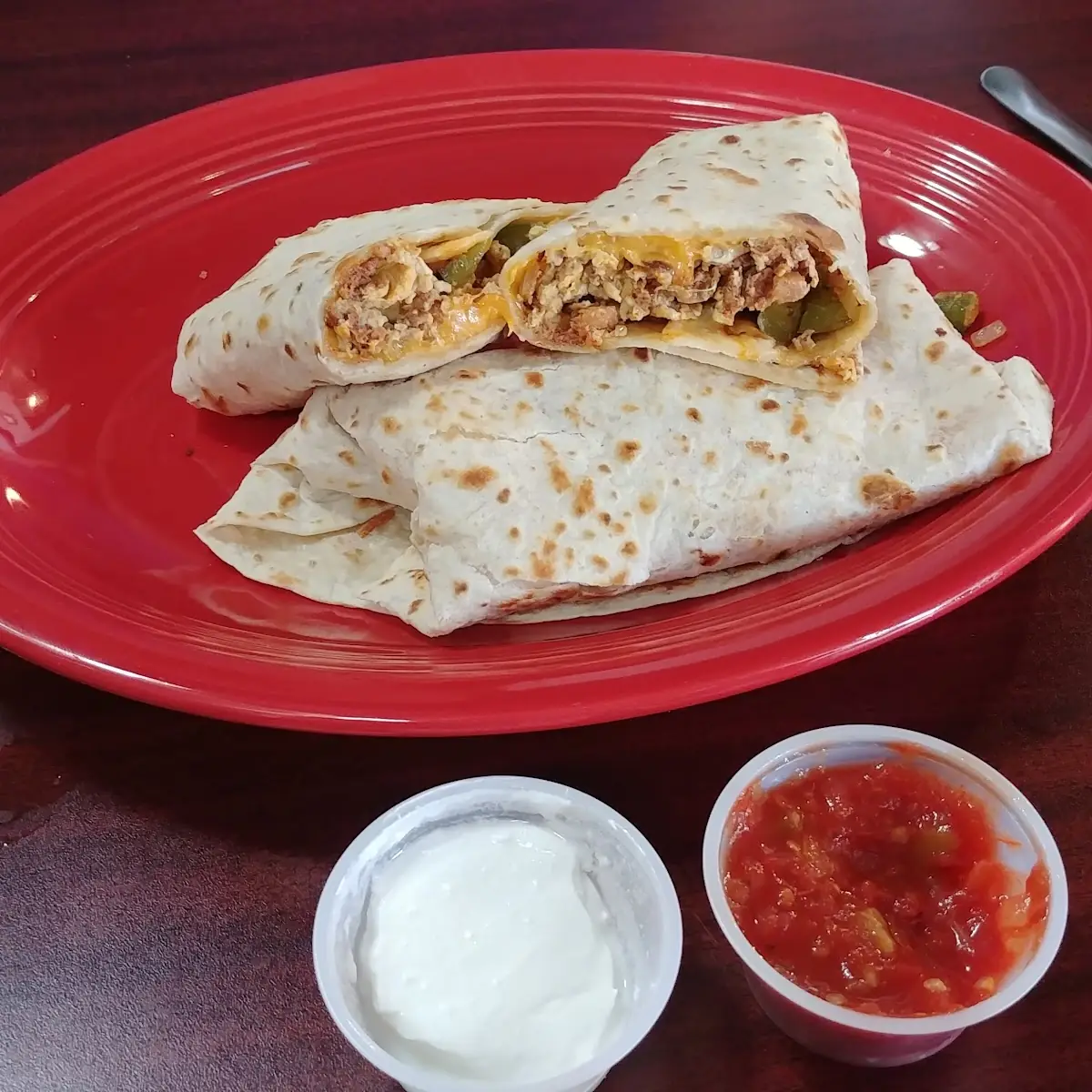 Texas Style Breakfast Burrito