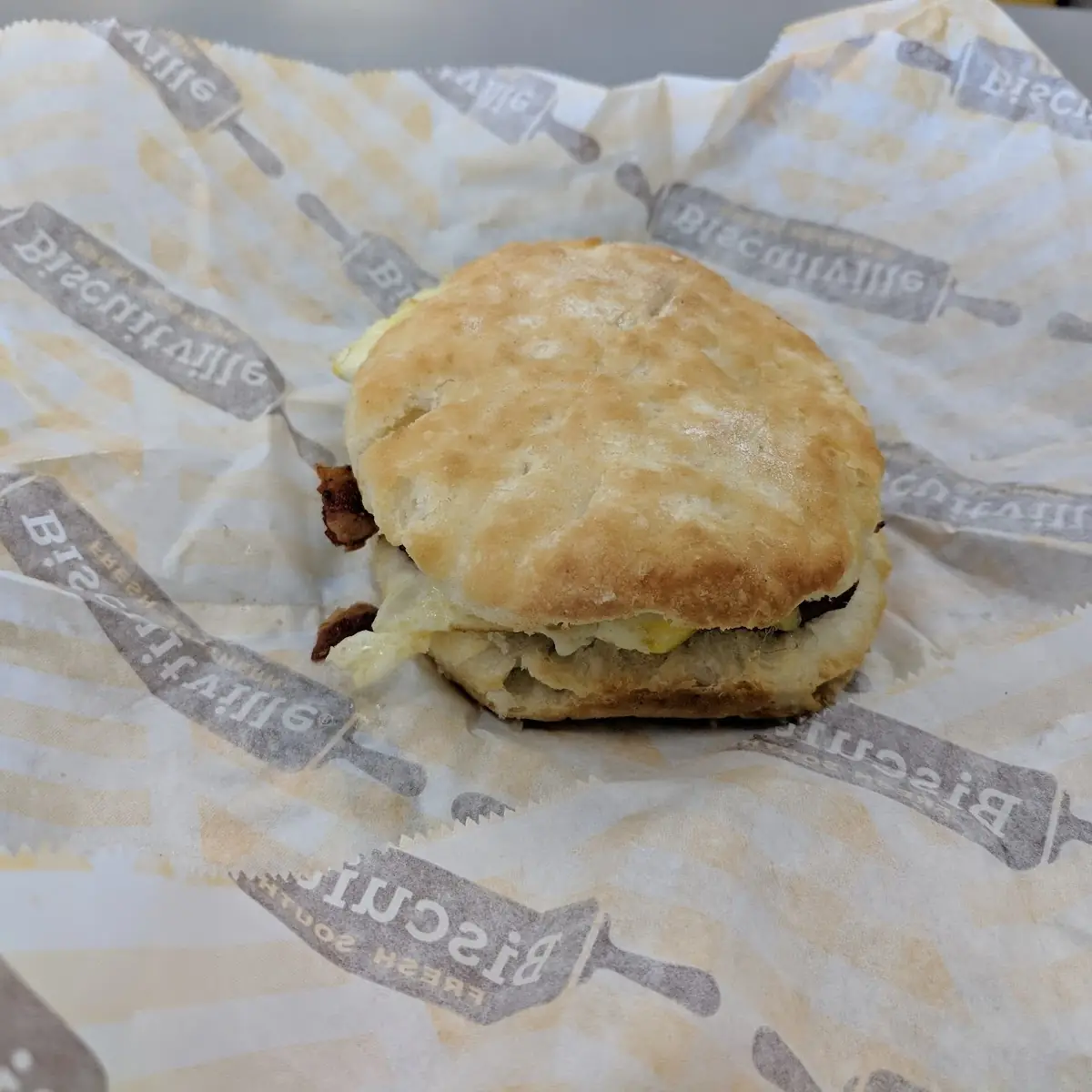 Bacon and Egg Biscuit