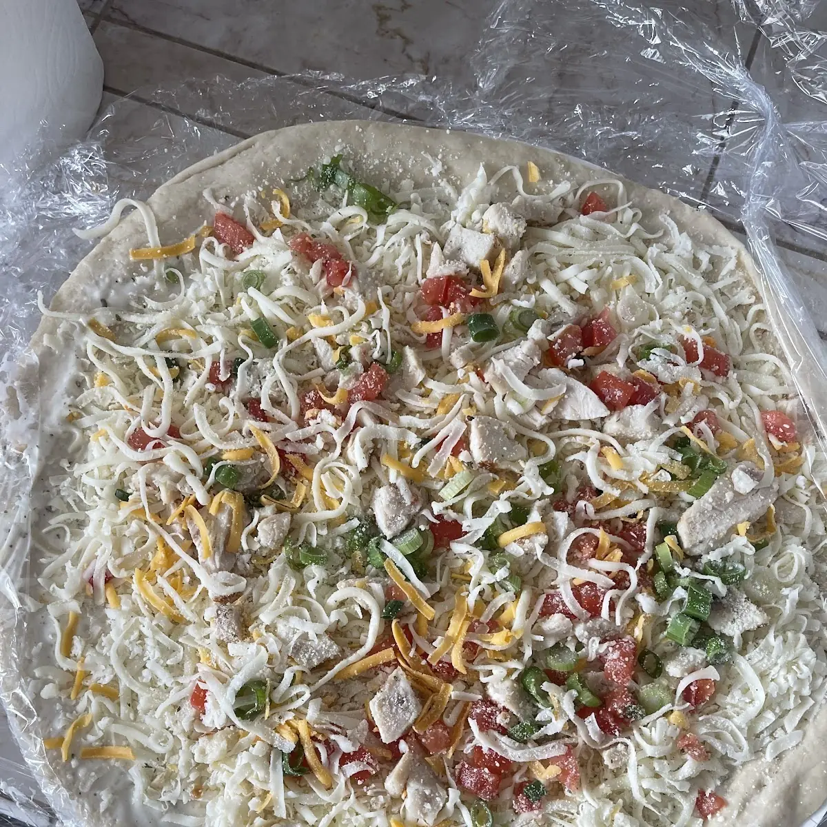 Garlic Chicken Pizza