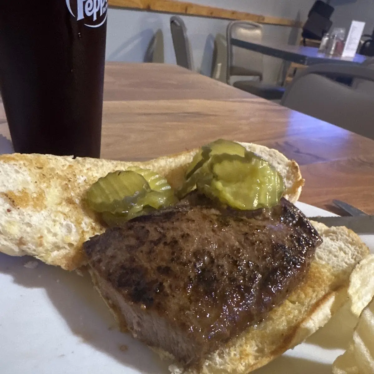 Whiskey Sirloin Sandwich