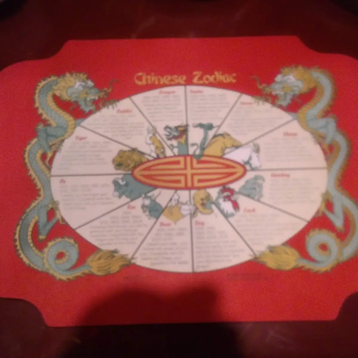 Place Mat Chinnesse Horiscope
