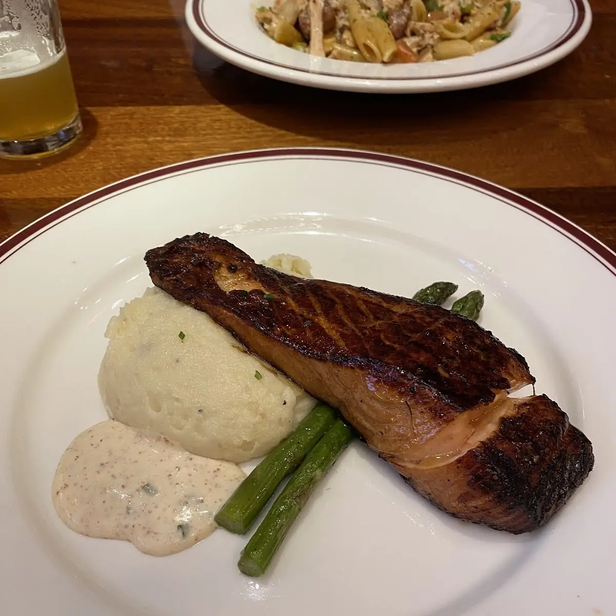 Grilled Chicken Mashed Potato and Asparagus