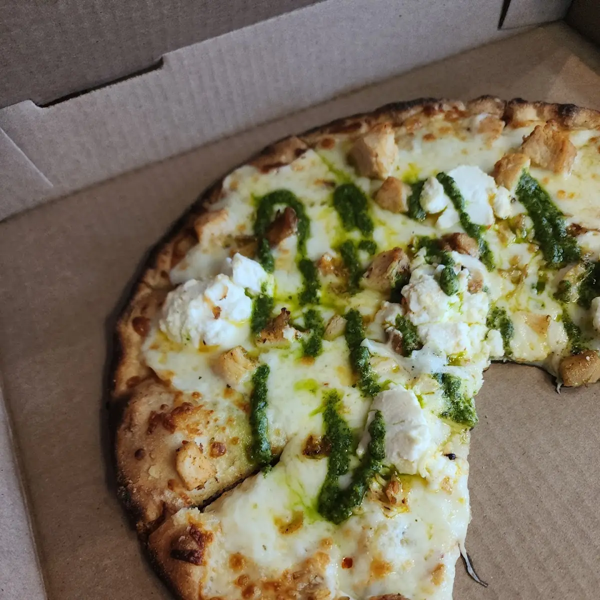 Pesto Chicken Pizza