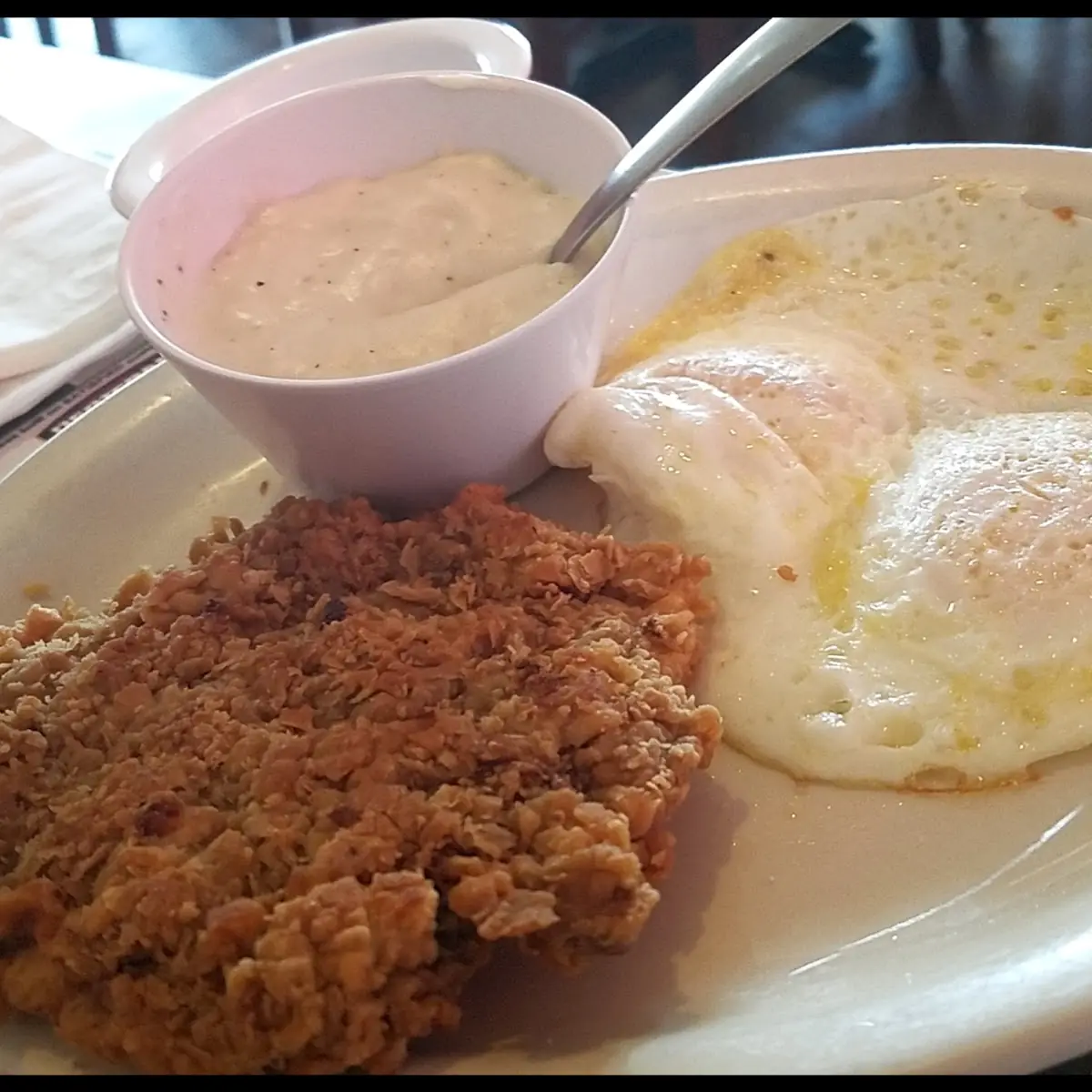 Chicken Fried Steak with 2 Eggs