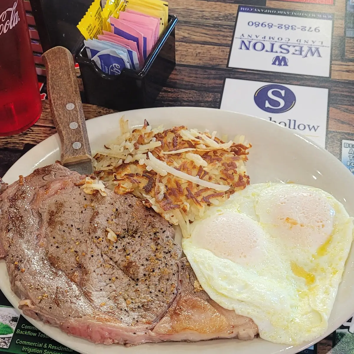 Ribeye Steak and Eggs Hash Browns