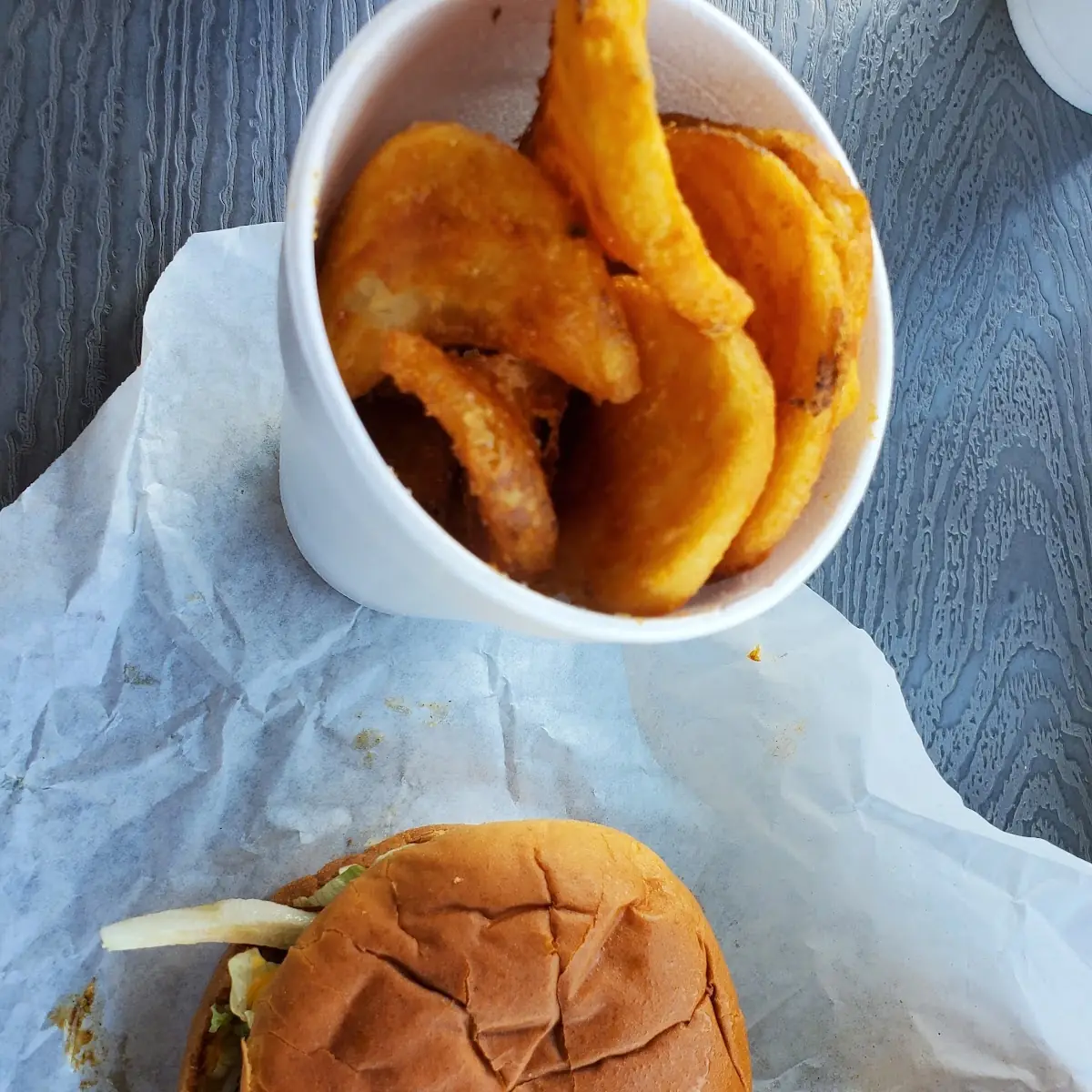 Double Burger and Fries