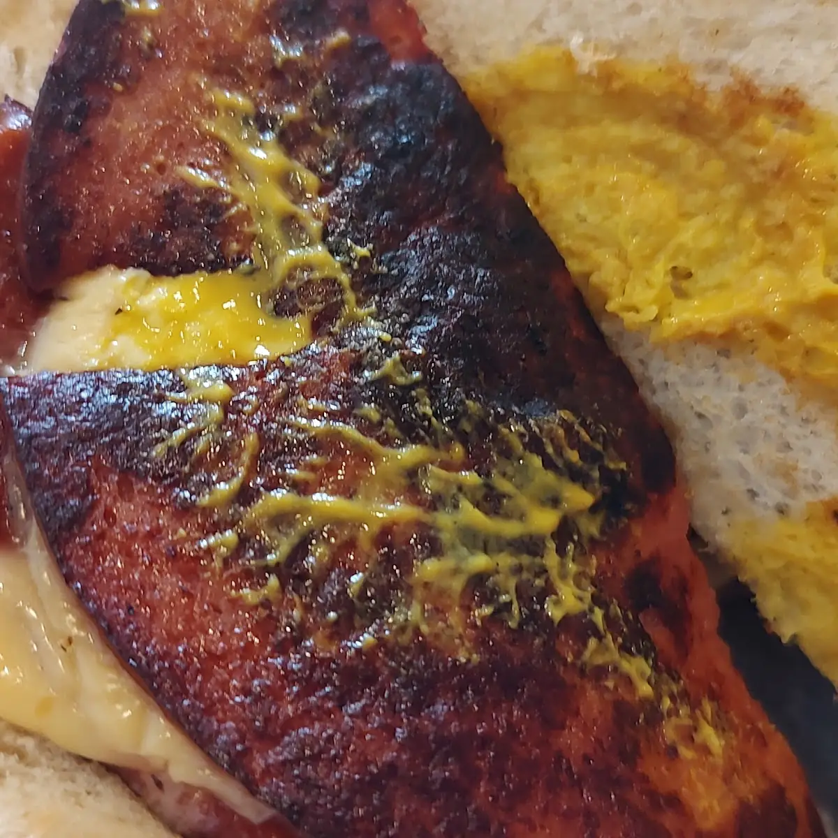Fried Bologna and Cheese Sandwich