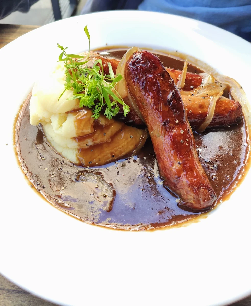 Sausage with Mashed Potatoes and Gravy, Jimmy O'Neills Whiskey & Alehouse