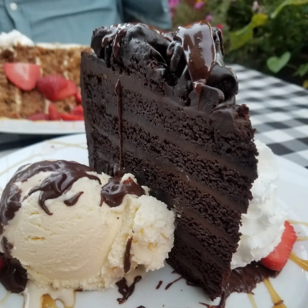 Chocolate Cake & Ice Cream