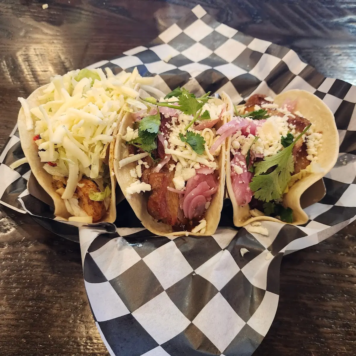 Pork Belly and Grilled Shrimp Taco's