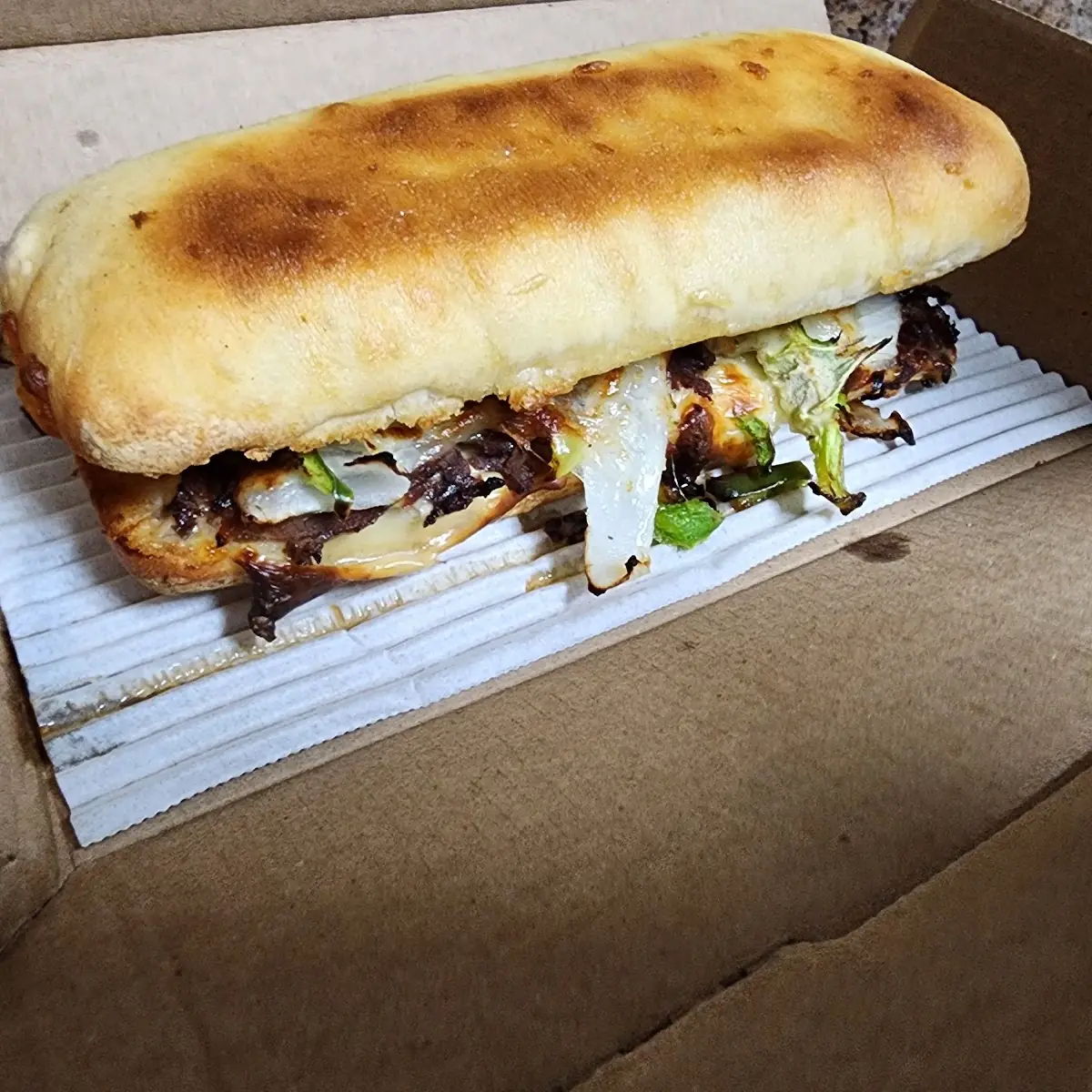 Philly Steak Oven Baked Sandwich