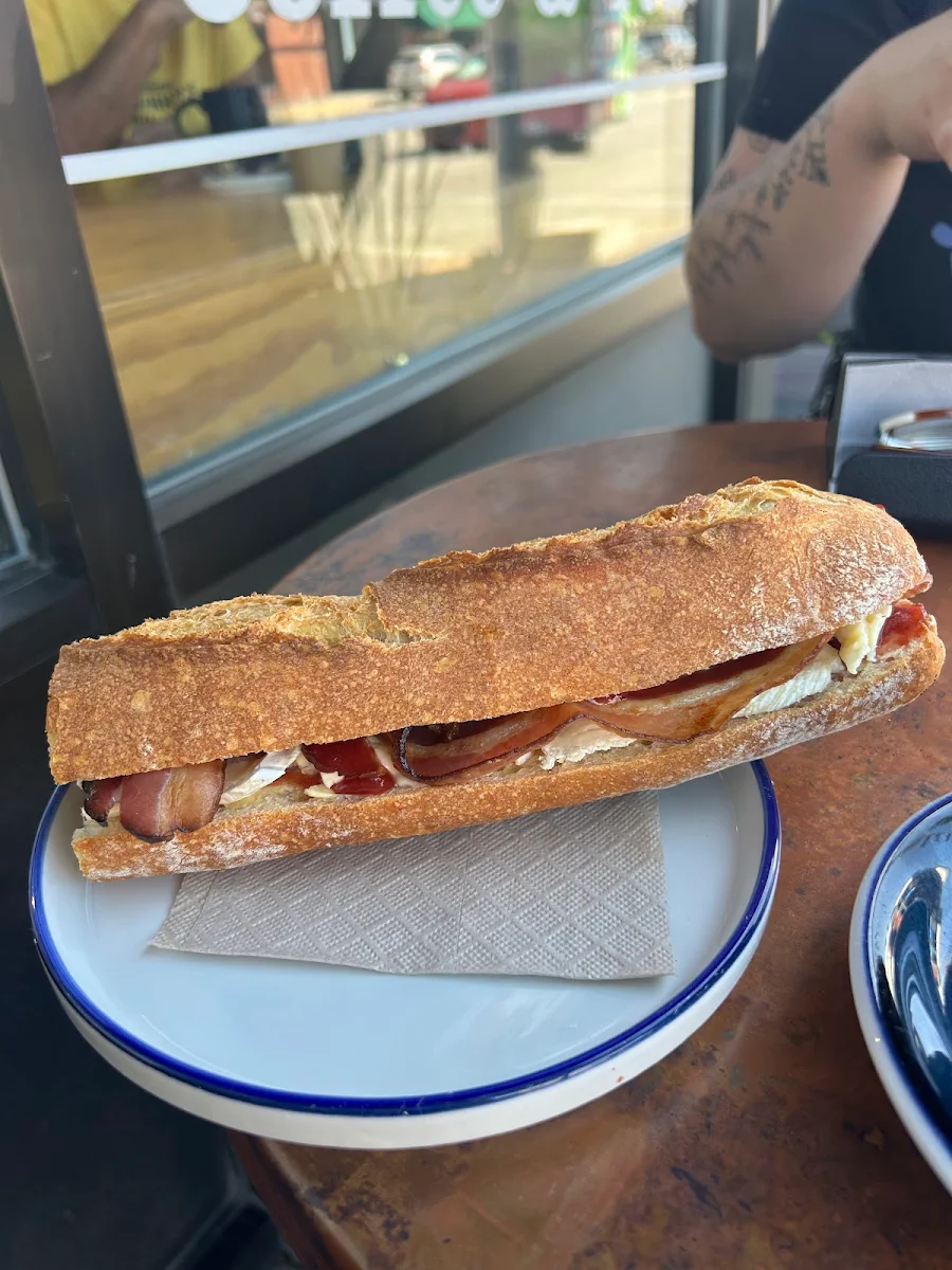 Brie Bacon Baguette Sandwich