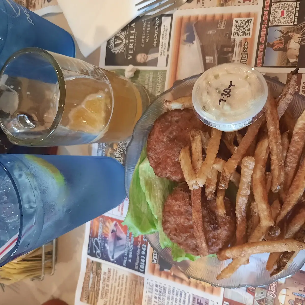 Crab Cakes and Fries