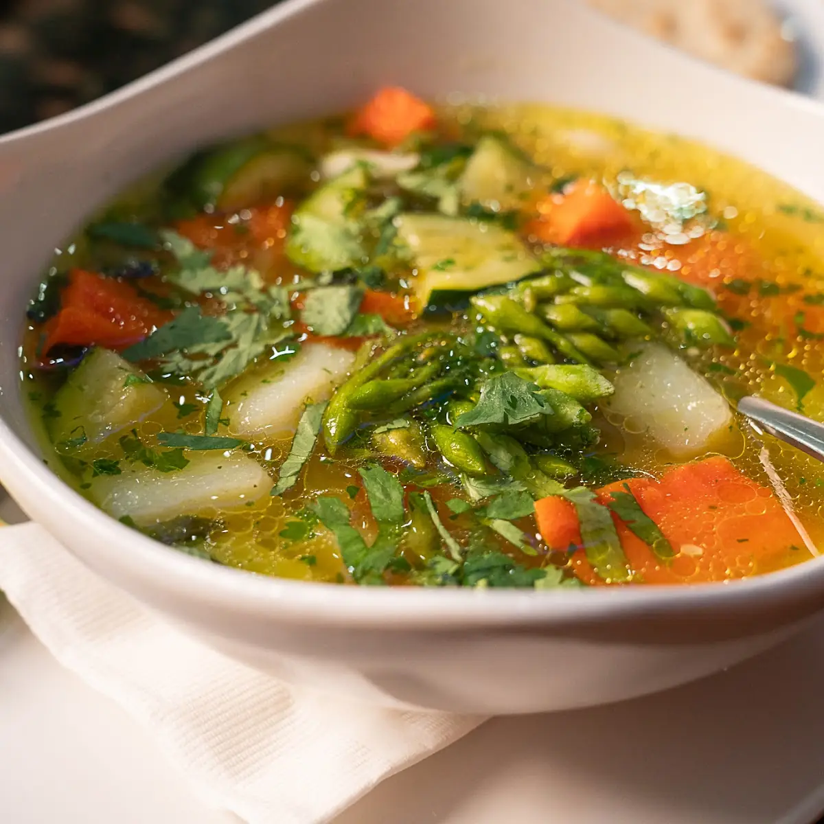 Hen and Vegetable Soup