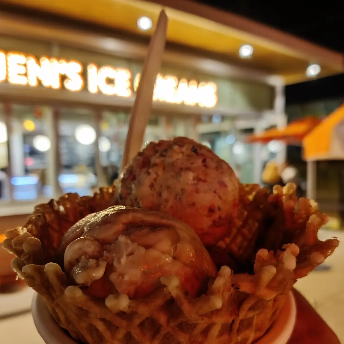 Waffle Cone with Chocolate