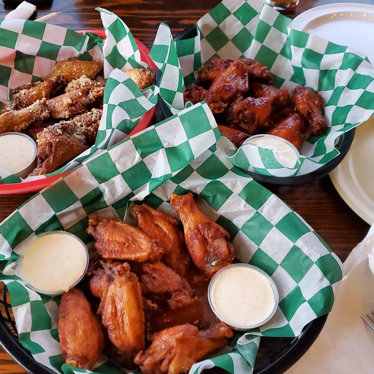 Garlic Teriyaki and Buffalo Wings