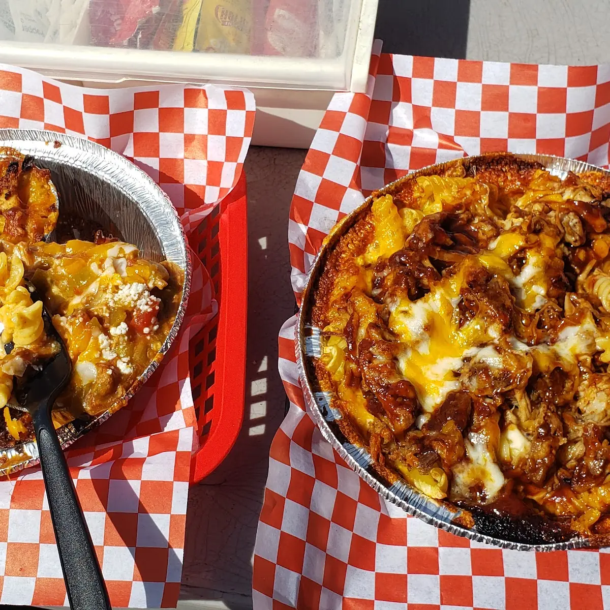 Larges Dish Is BBQ Pulled Pork 3 Flights Were Chicago Pizza St Thomas and Colorado