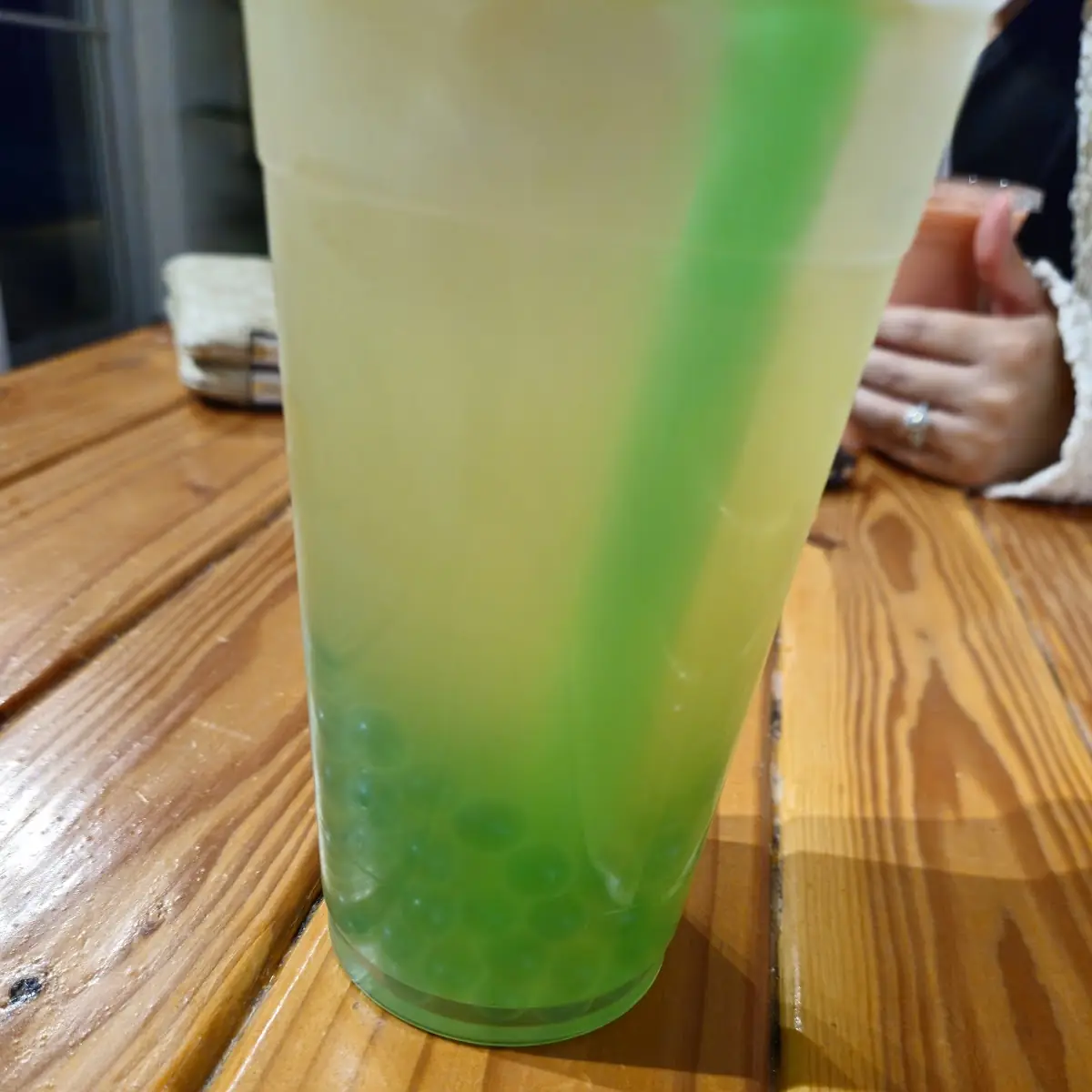Iced Green Tea Latte