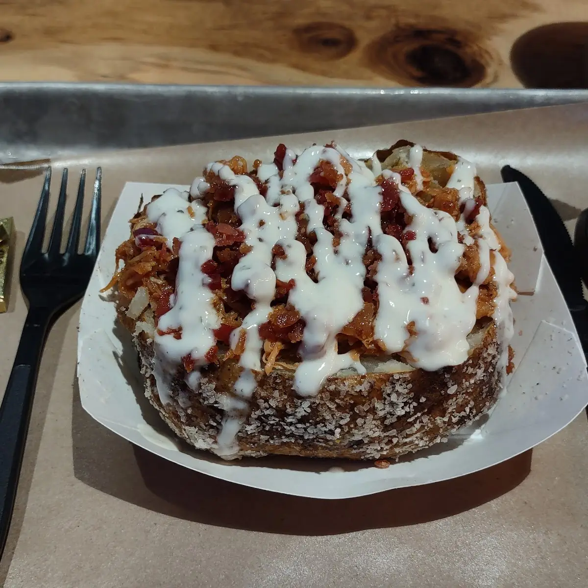 Chicken Bacon Ranch Baked Potato