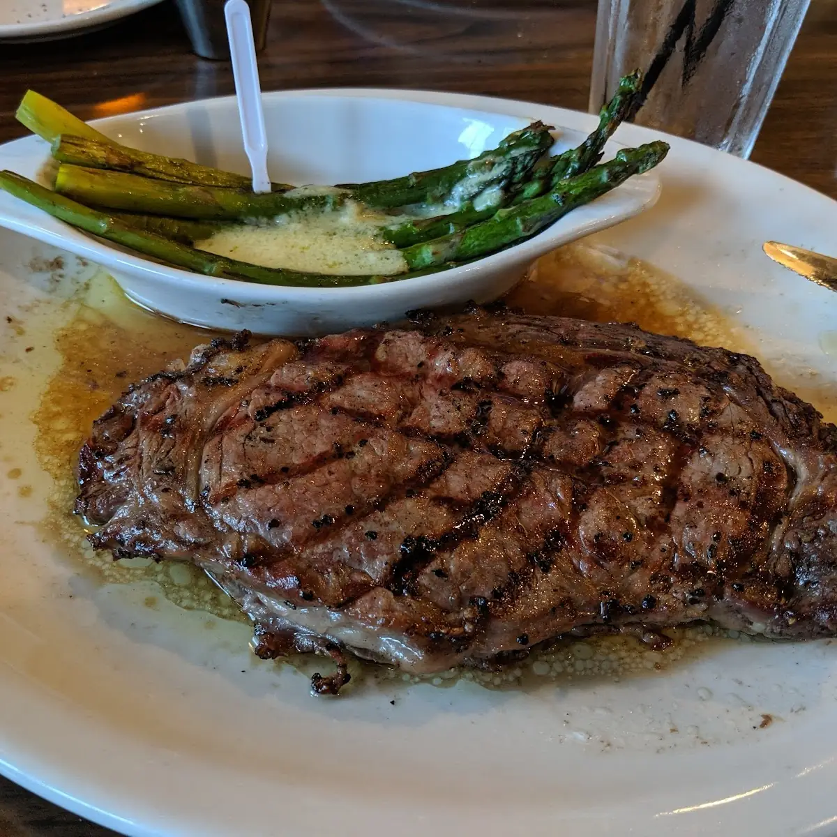 Grilled Ribeye with Asparagus