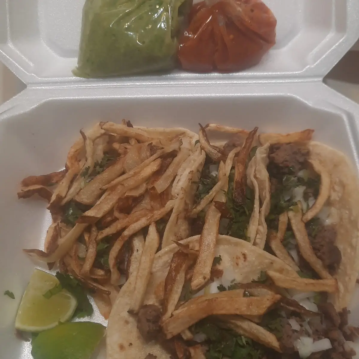 Tacos De Carne Asada Con Papas
