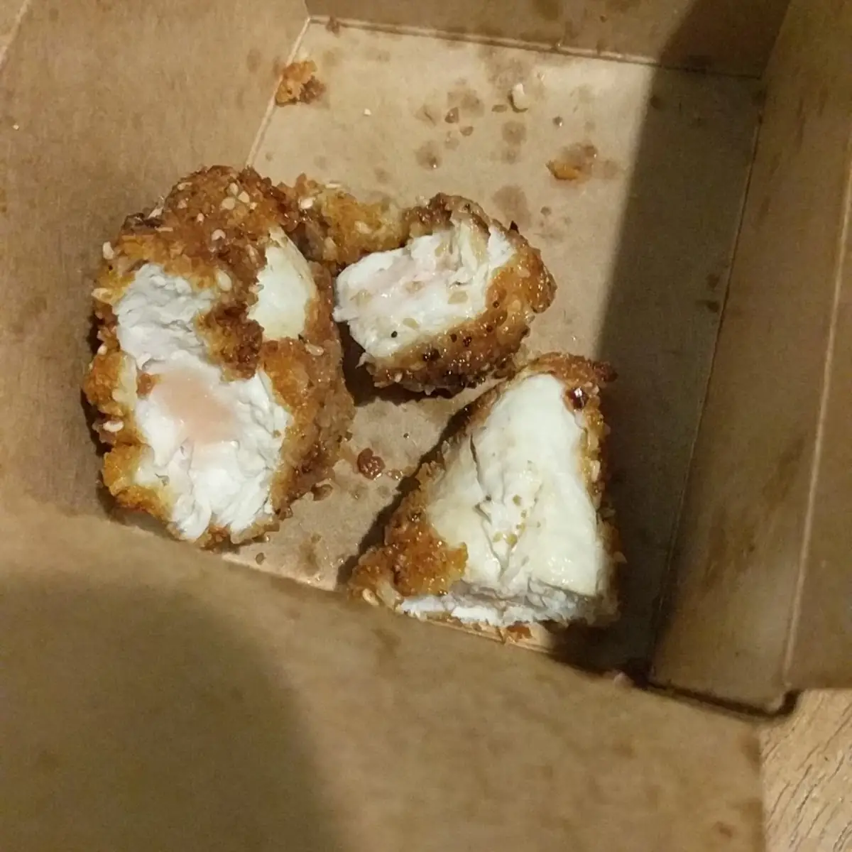 Raw Chicken Tender Salad