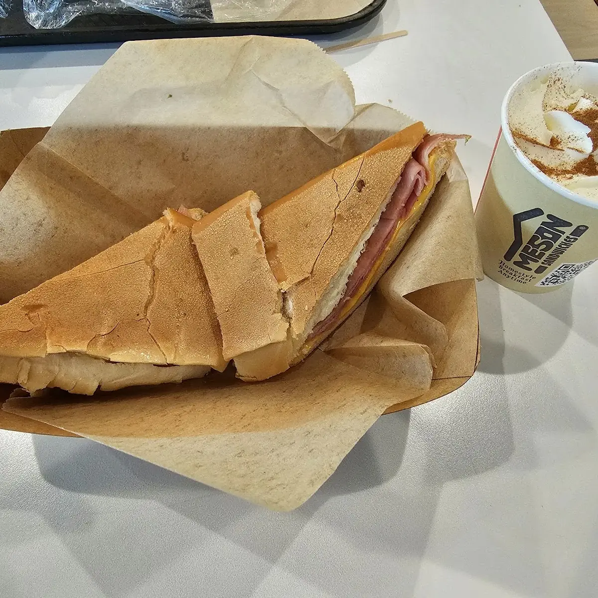 Ham Egg and Cheese Sandwich