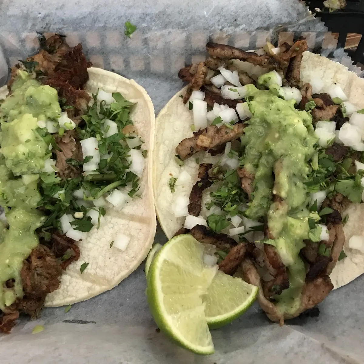 El Pastor and Carnitas Tacos
