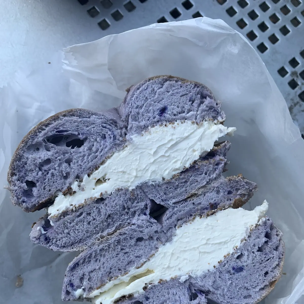 Cream Cheese Blueberry Bagel