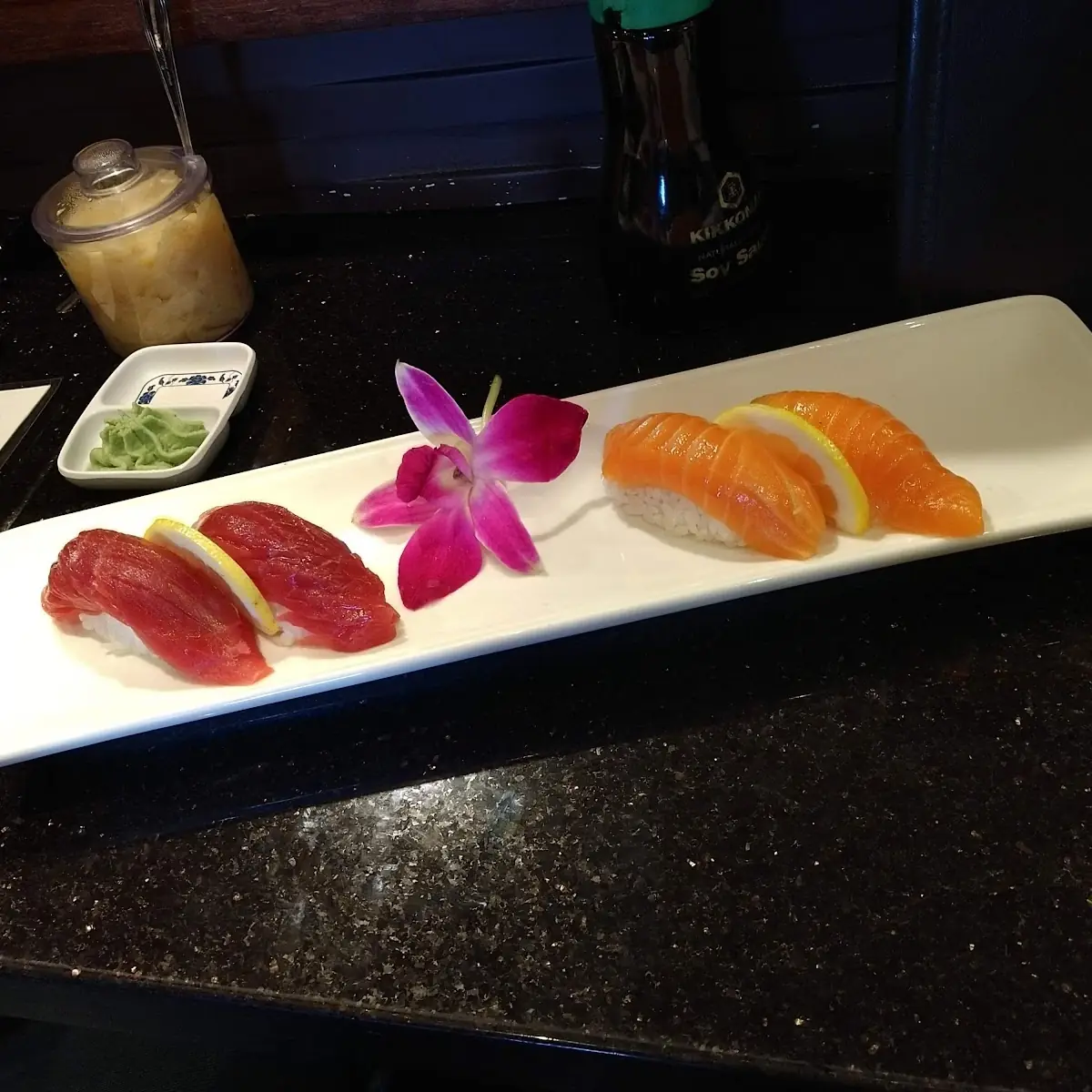 Salmon and Tuna Nigiri