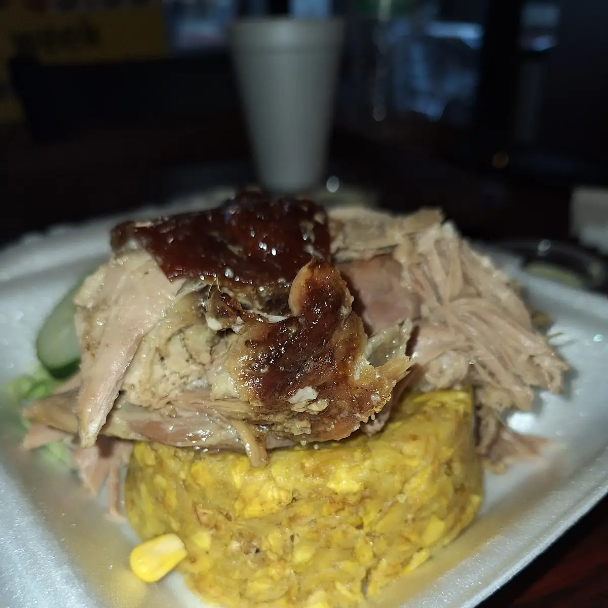 Roasted Pork Shoulder Mofongo