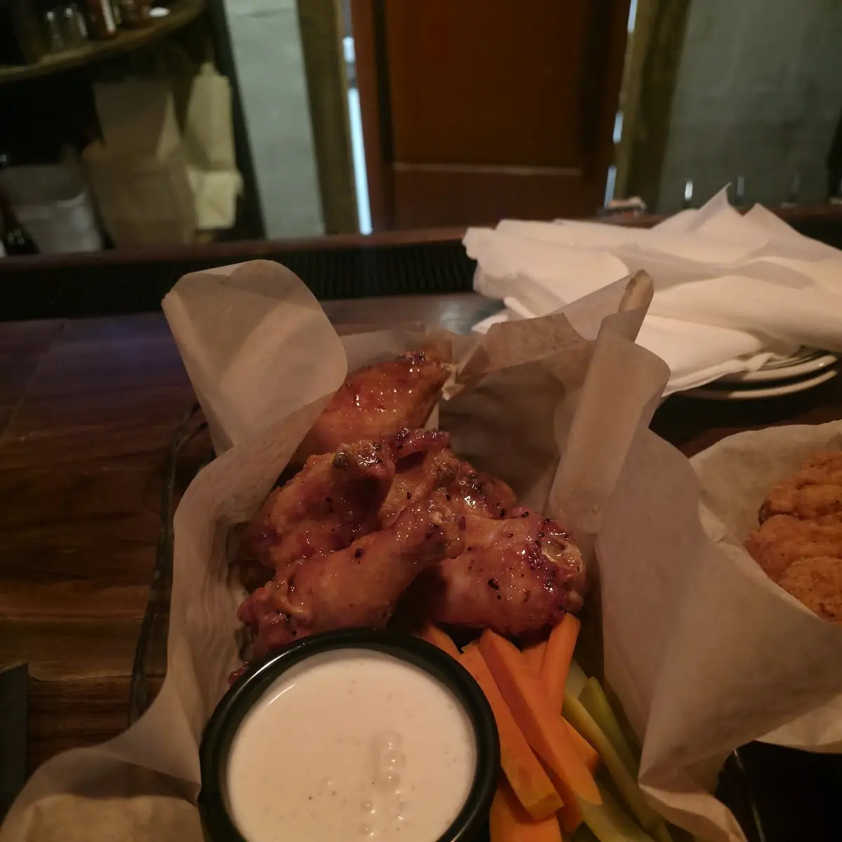 Spicy Buffalo Wings with Blue Cheese