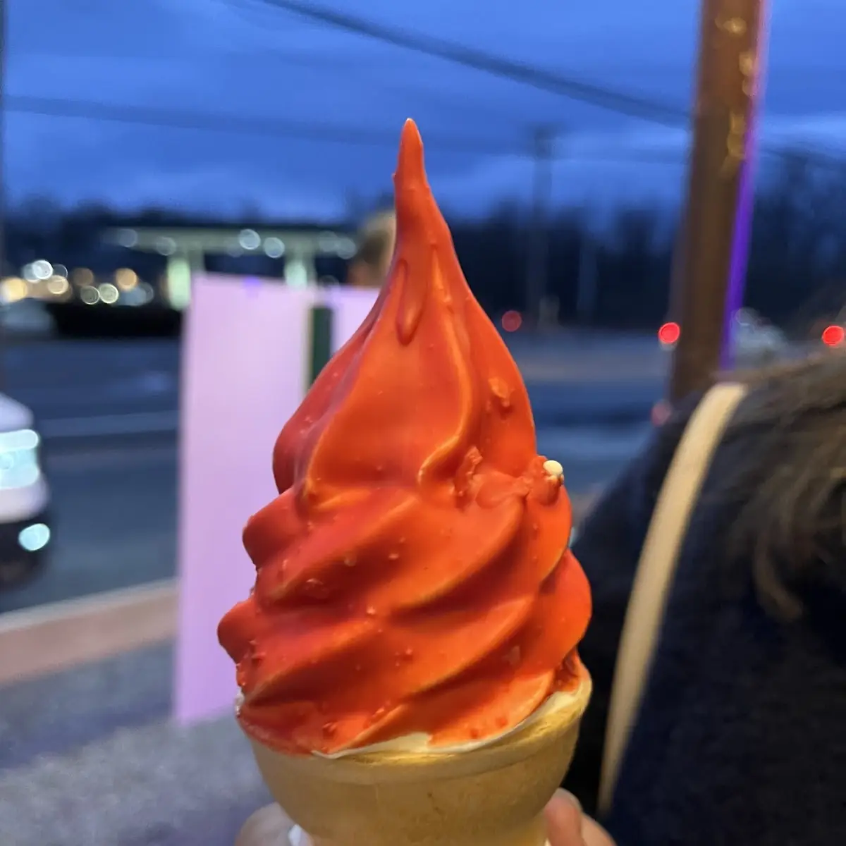 Cherry Dipped Soft Serve