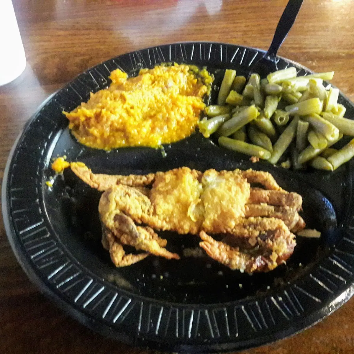 Sweet Potato Casserole and Green Beans