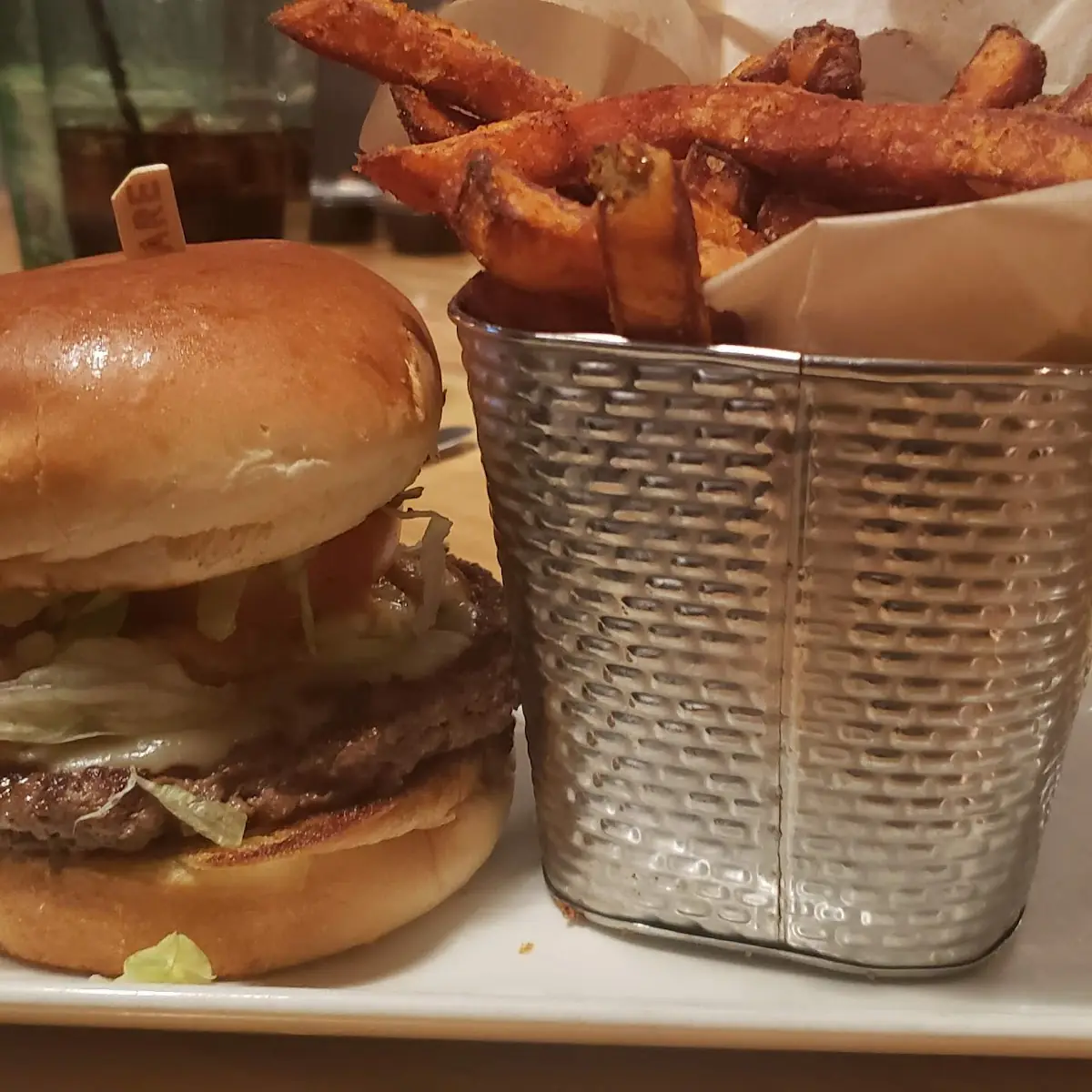 Bacon Cheeseburger with Fries
