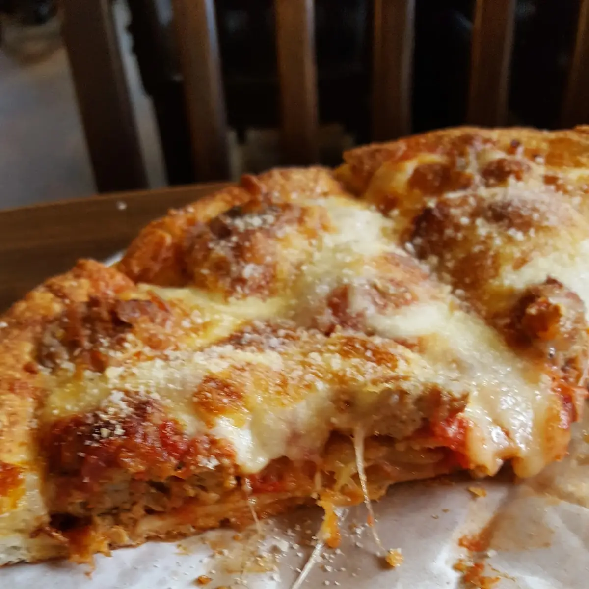 Spaghetti & Meatball Pizza