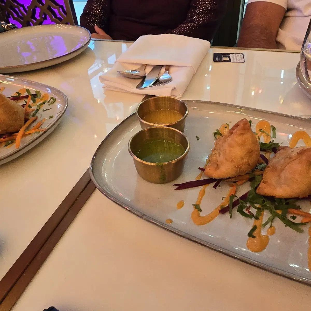Vegetable Samosas with Dipping Sauces
