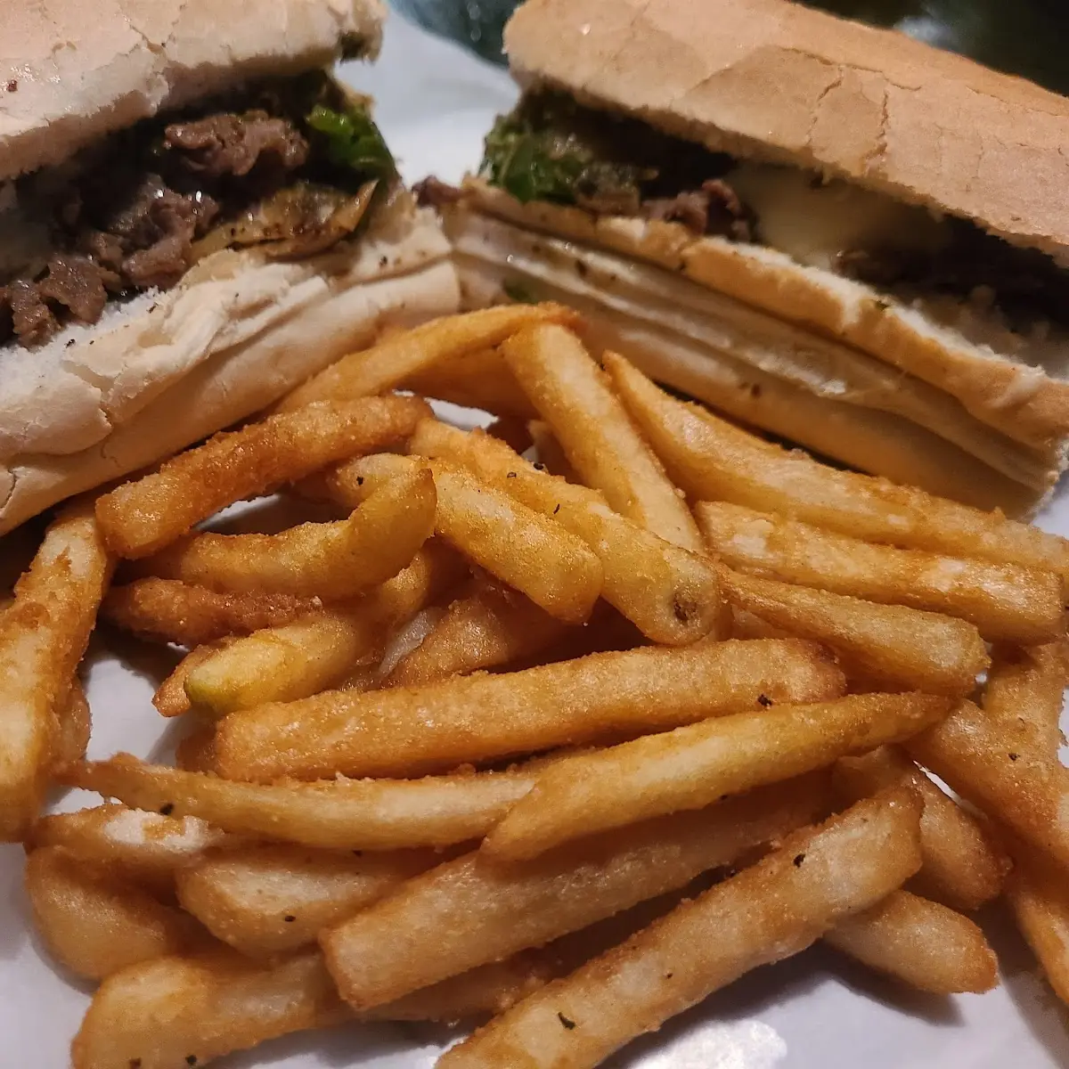 Philly Cheese Steak with French Fries