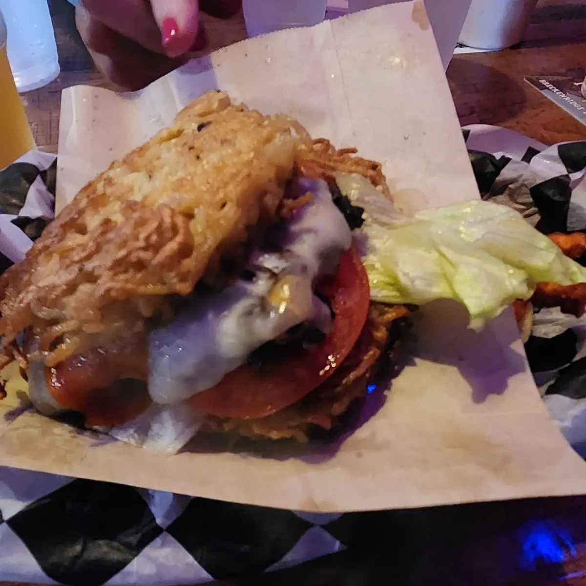 Ramen Noodle Burger