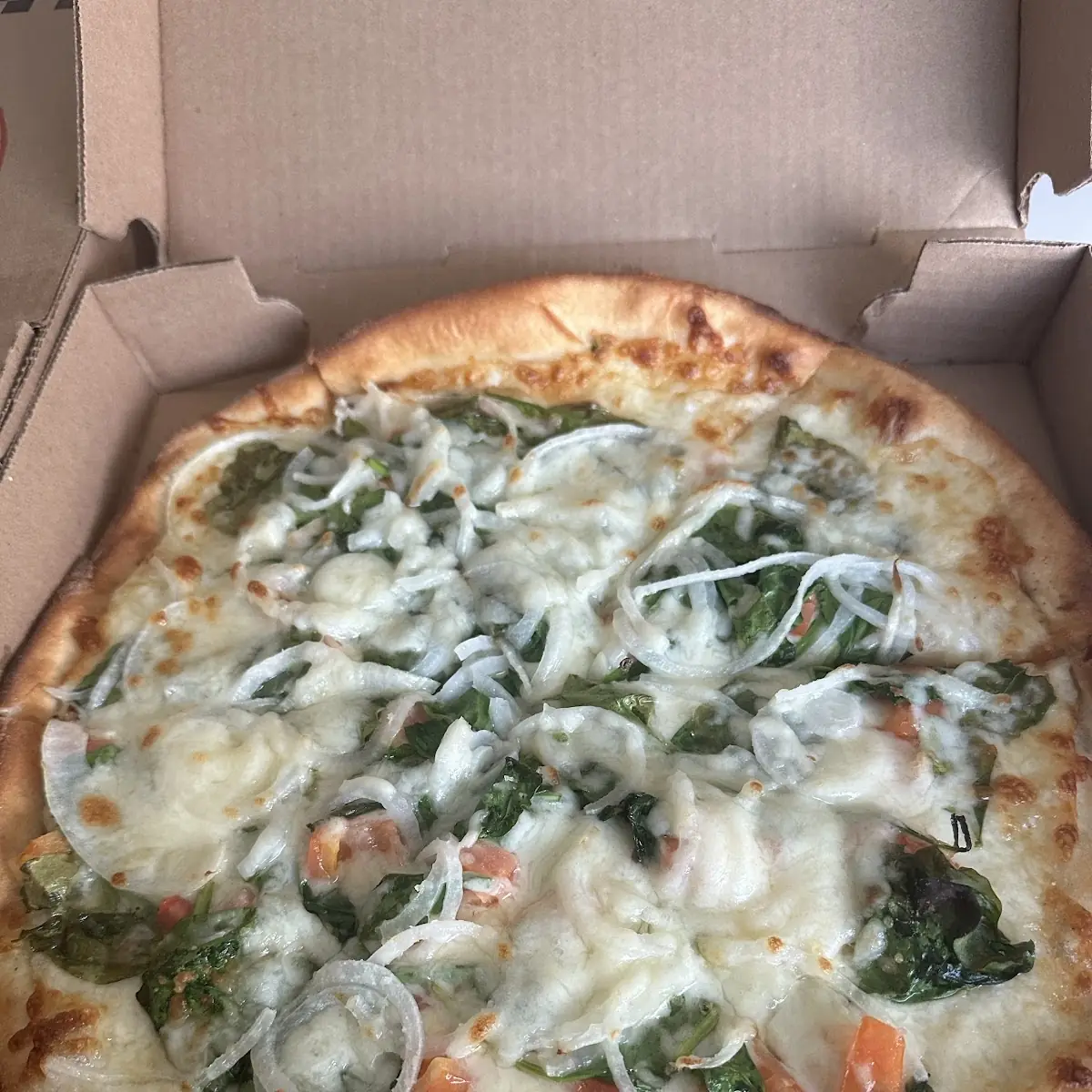 White Pizza Spinach