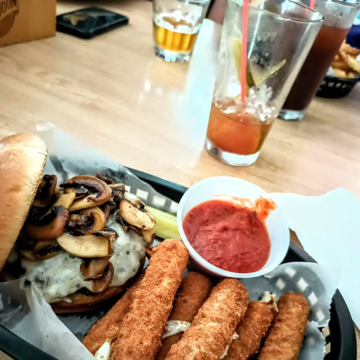 Mushroom Swiss Burger