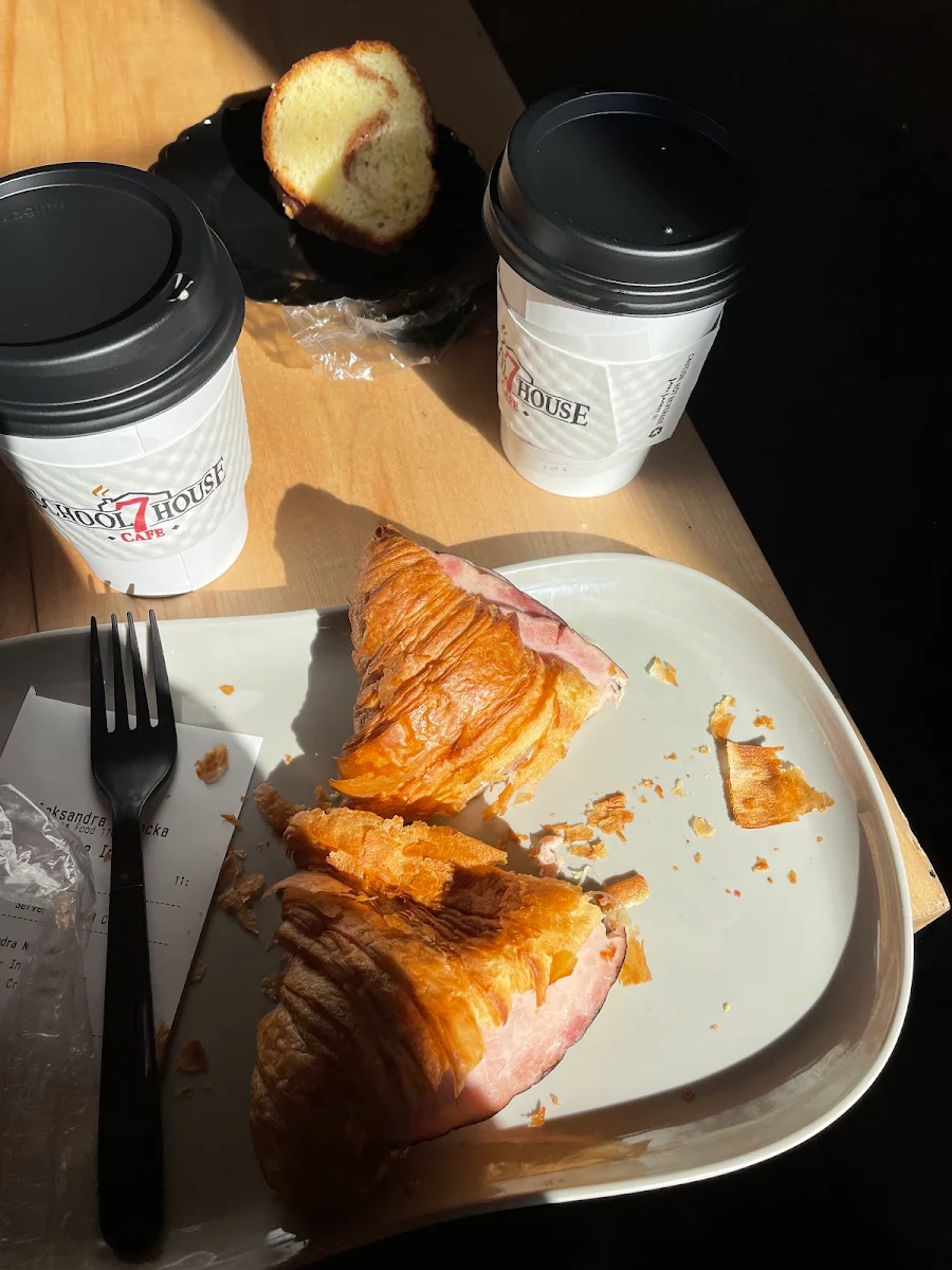 Ham and Cheese Croissant Sandwich