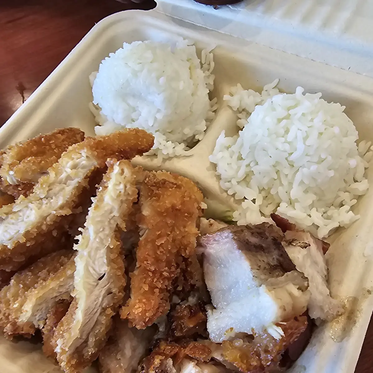 Mixed Plate Roast Pork and Chicken Katsu