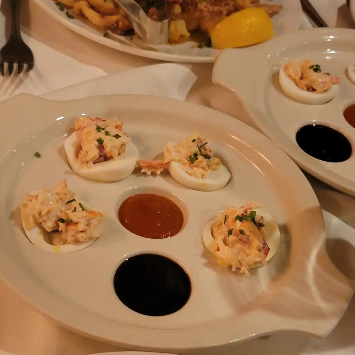 Lobster Deviled Eggs