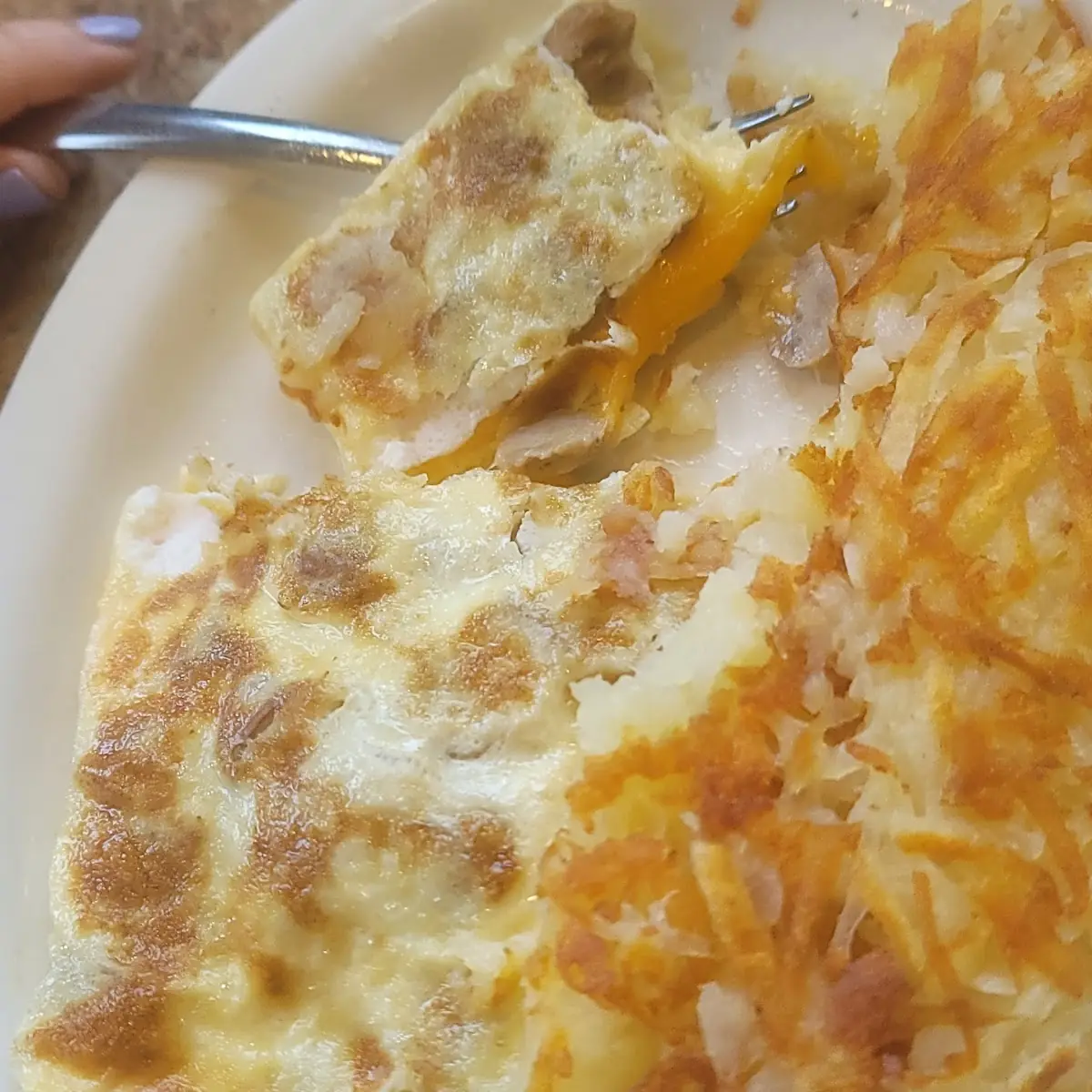 Sausage and Cheese Omelette
