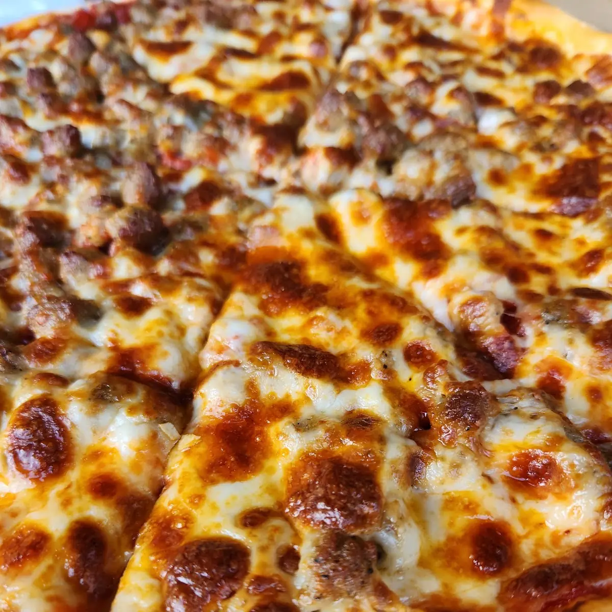 Pepperoni and Sausage Thin Crust Pizza