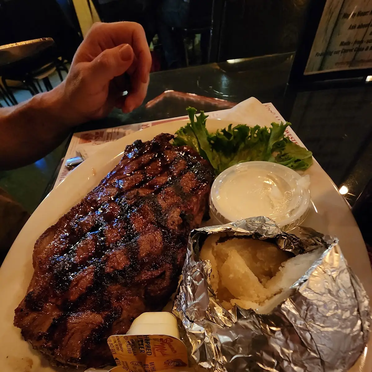 NY Strip Steak Dinner